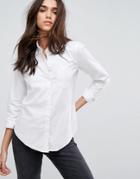 Abercrombie & Fitch Fitted Oxford Shirt - White