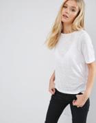 Jdy Margie Hi-low T-shirt - White