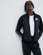 Kappa Track Jacket With Logo Taping In Black - Black