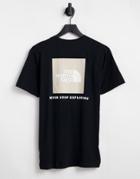 The North Face Redbox Back Print T-shirt In Black