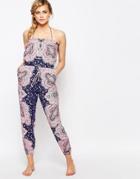 Oasis All Over Paisely Print Jumpsuit - Multi