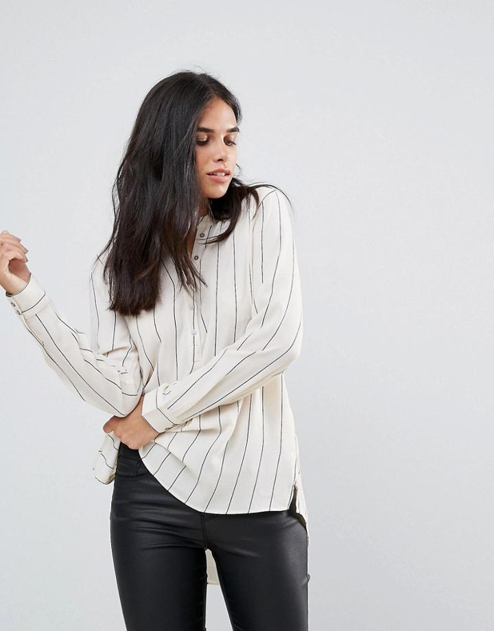 Jdy Ignis Striped Shirt - Gray