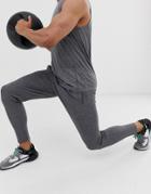 Asos 4505 Super Skinny Training Sweatpants In Gray Marl - Gray