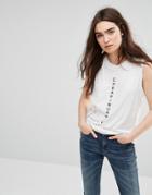 Cheap Monday Less Tank T-shirt - Dirty White