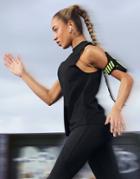 Asos 4505 High Neck Drop Armhole Relaxed Gym Tank Top-black