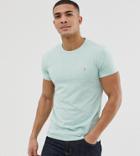 Farah Gloor Slim Fit Marl T-shirt In Green Exclusive At Asos