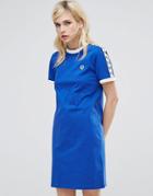 Fred Perry Archive T-shirt Dress With Logo Tape - Red