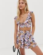 Maaji Tropical Life Crop Beach Top In Floral Multi - Multi