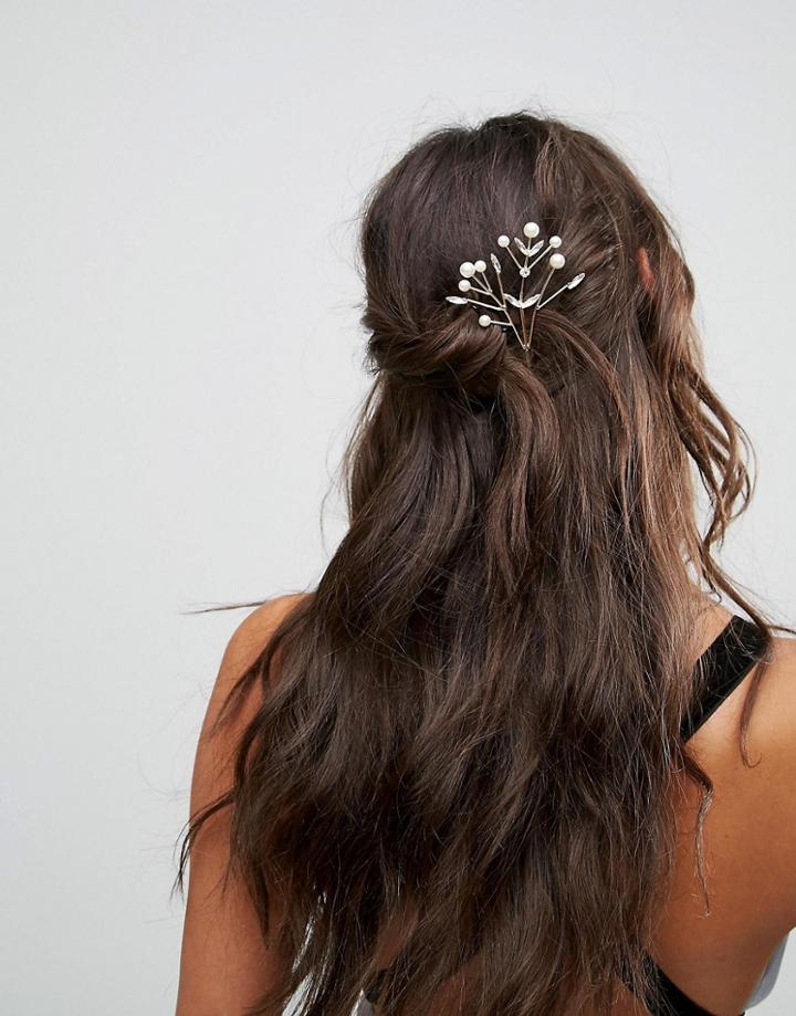 Asos Occasion Vine Hair Clip - Gold