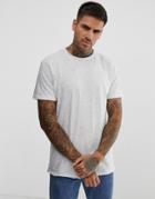 Pull & Bear T-shirt In White Nep - White