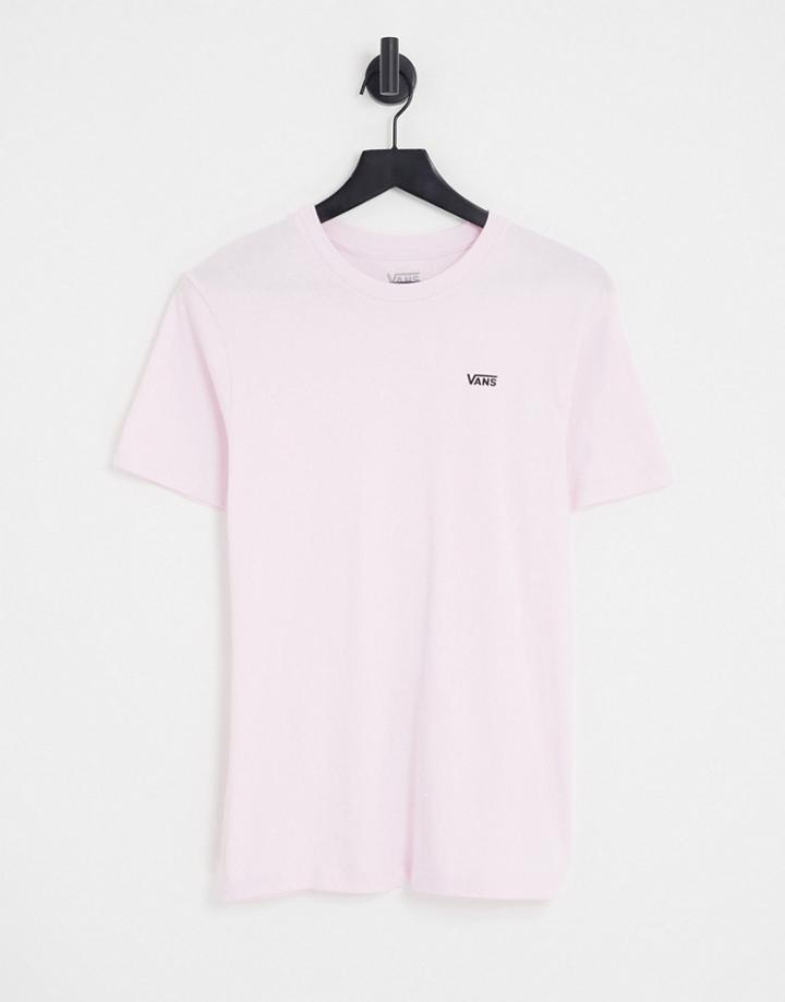 Vans Oversized T-shirt With Small Chest Logo In Pink