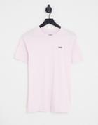 Vans Oversized T-shirt With Small Chest Logo In Pink