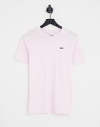Vans Oversized T-shirt With Small Chest Logo In Pink