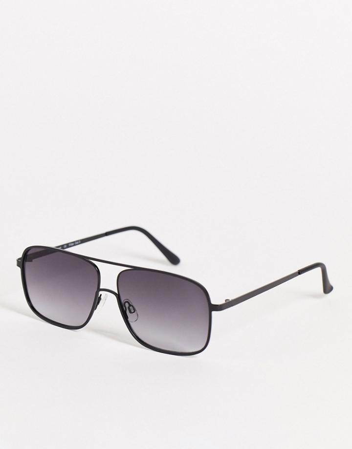 Aj Morgan Unisex Aviator Sunglasses In Black