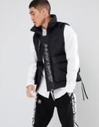 Aape By A Bathing Ape Faux Down Tank With Reflective Camo - Black