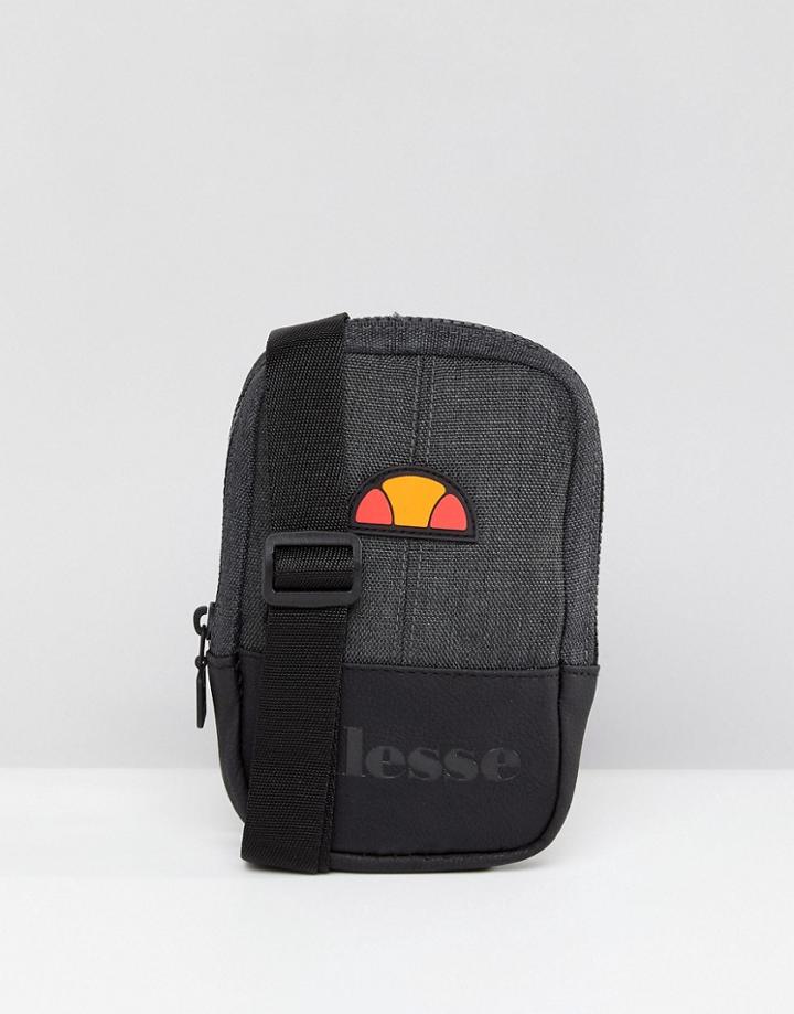 Ellesse Flight Bag With Logo In Black - Black