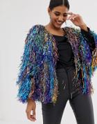 A Star Is Born Tassel Jacket In Multi - Multi