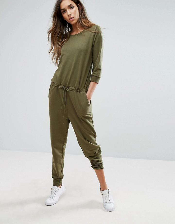 Noisy May Kicks Back Jumpsuit - Green