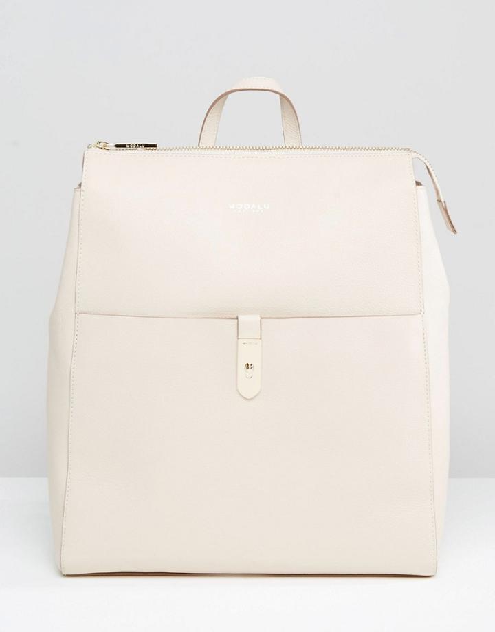 Modalu Leather Backpack - Cream