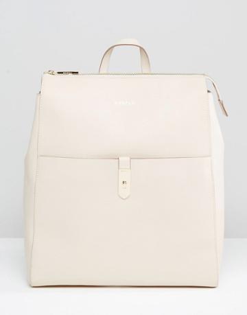 Modalu Leather Backpack - Cream