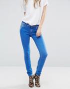 Replay Luz Mid Rise Skinny Jeans - Blue