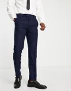 Harry Brown Suit Pants In Pinestripe Blue
