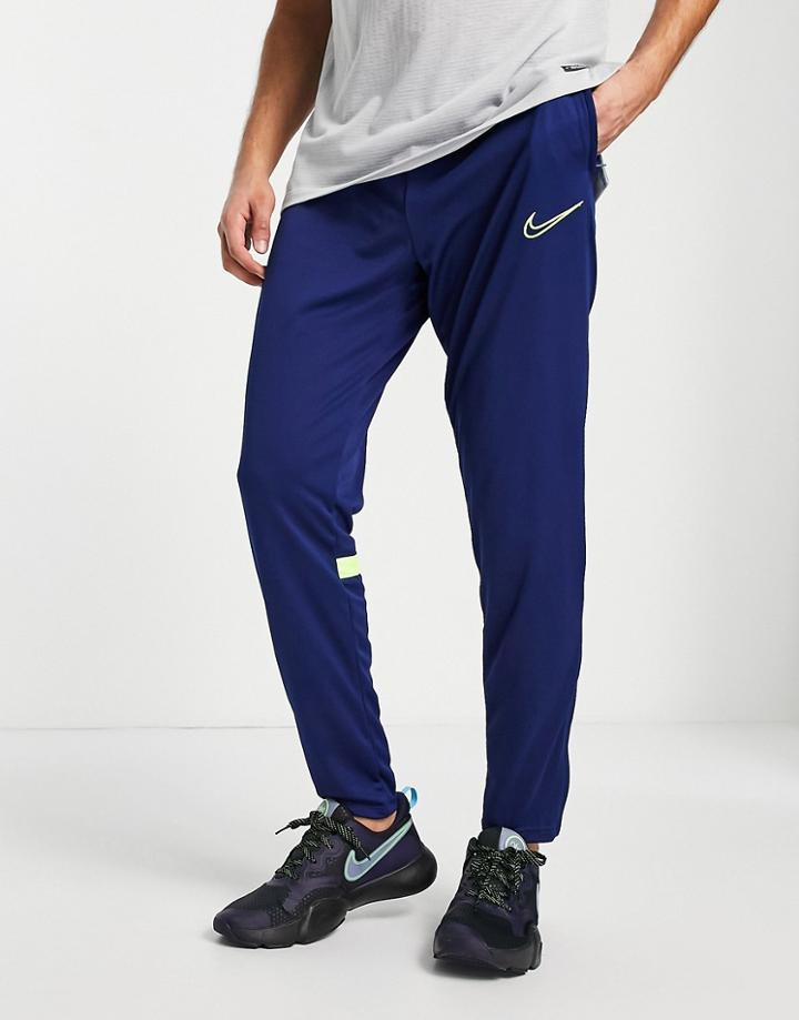 Nike Soccer Dri-fit Academy21 Polyknit Pants In Dark Blue