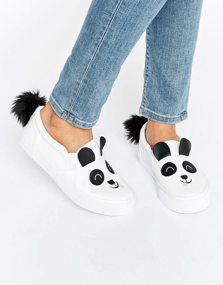 Asos Dexter Panda Sneakers - Gray