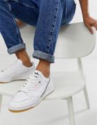 Adidas Originals Continental 80's Tfl Northern Hammersmith Line Sneakers In White - White