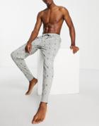 Polo Ralph Lauren Sweatpants With All Over Pony Logo In Gray
