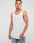 Only & Sons Tank With All Over Print - White