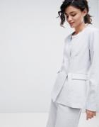 2ndday Double Breasted Blazer - Gray