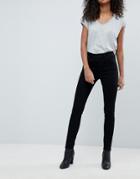 Weekday Thursday High Waist Skinny Jeans In Organic Cotton - Black