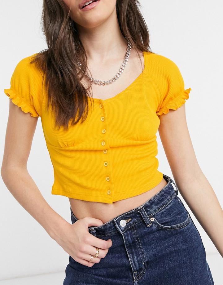 Minga London Milkmaid Top-yellow