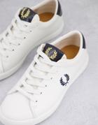 Fred Perry Lottie Sneakers In White And Navy