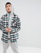 Adidas Skateboarding Checkered Shirt In White Ce1809