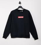 Levi's Exclusive To Asos Chest Boxtab Logo Sweatshirt Relaxed Fit In Black