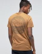 Friend Or Faux Back Print T-shirt - Tan