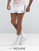 Puma Retro Mesh Shorts In White Exclusive To Asos - White