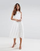 Oh My Love Racer Midi Dress - White