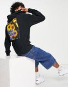 Nike Have A Nike Day Embroidered Fleece Hoodie In Black