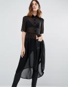 Vero Moda Tunic Shirt Dress - Black