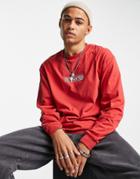 Crooked Tongues Long Sleeve Heavy Weight T-shirt With Logo Print In Red