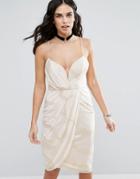 Free People Wrap Evening Dress-pink