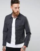 Lee Rider Slim Denim Jacket Atom Gray - Gray