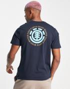 Element Seal Back Print T-shirt In Navy