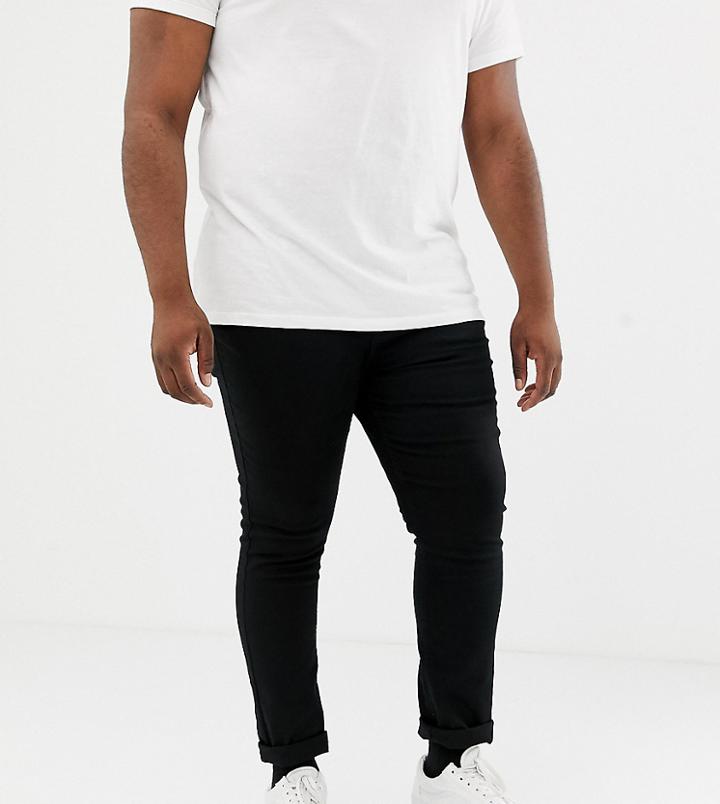 New Look Plus Skinny Jeans In Black - Black