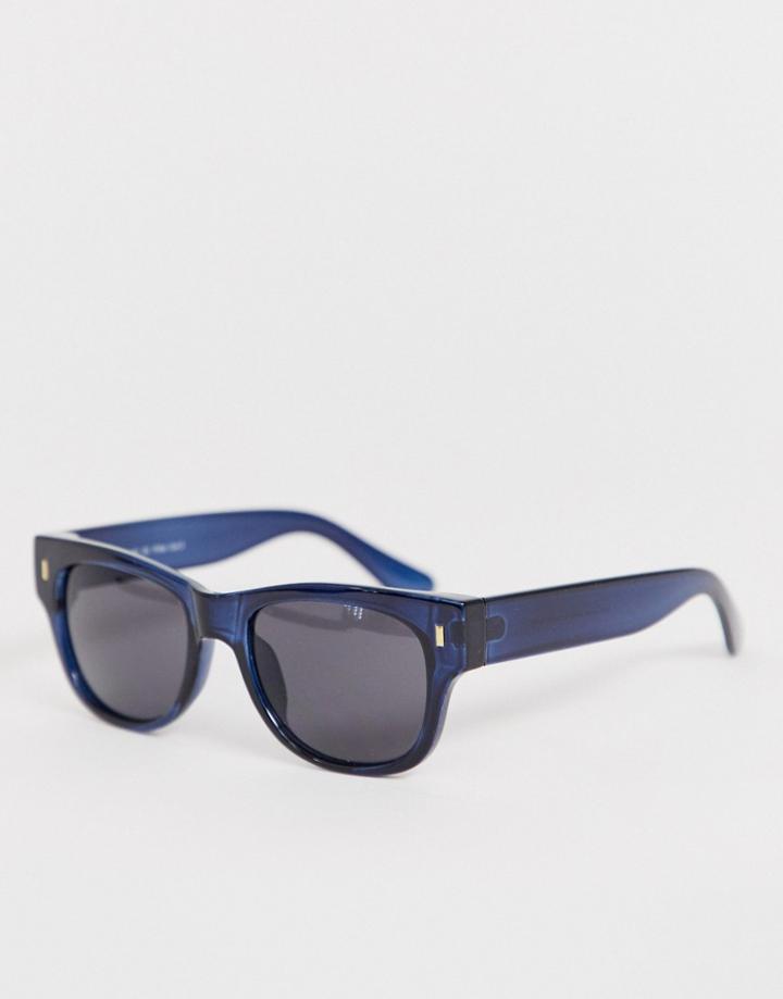 Aj Morgan Square Sunglasses In Navy