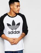 Adidas Originals Long Sleeve Raglan T-shirt Ap8982 - White