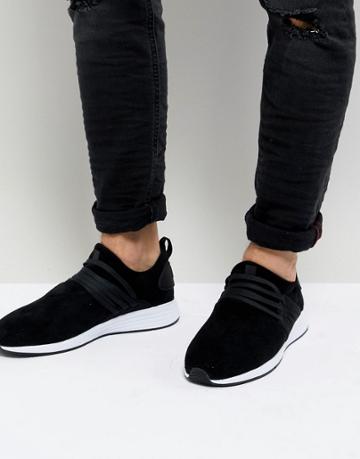 Project Delray Wavey Microfibre Sneakers In Black - Black